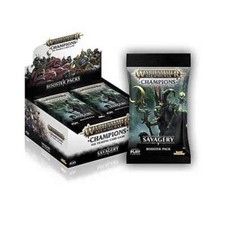WARHAMMER AGE OF SIGMAR CHAMPIONS WAVE 3 SAVAGERY SEALED BOOSTER BOX 24 PACKS