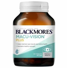 NEW Blackmores Macu-Vision PLUS 120 Tablets Macuvison Eye Health