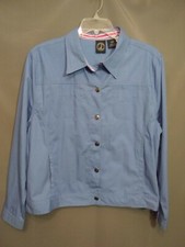 Women's Lighthouse Apparel Xxl Periwinkle Blue Lw Jean Style Jacket Canvas N283