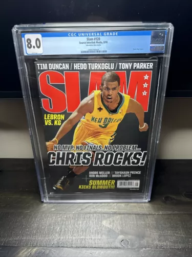 CGC 8.0 NEWSSTAND EDITION Slam Magazine(original)-Chris Paul-August 2008