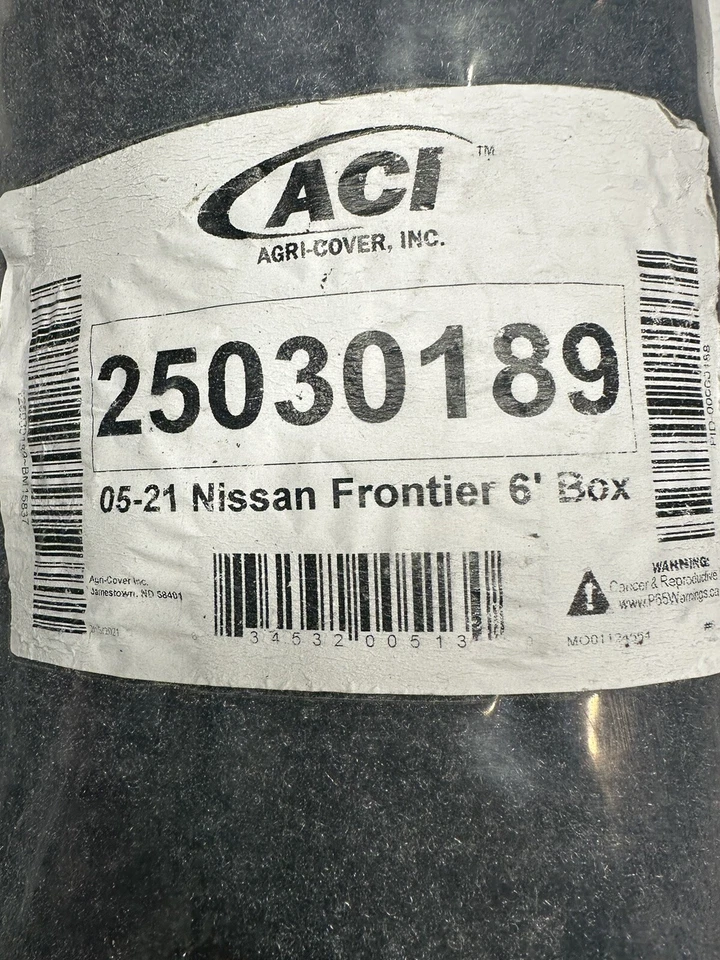Nueva alfombrilla de cama cubierta ACI Agri NISSAN FRONTIER 6’ PLATÓN caja de camión compatible con 2005-2021 Foto 3 de 3