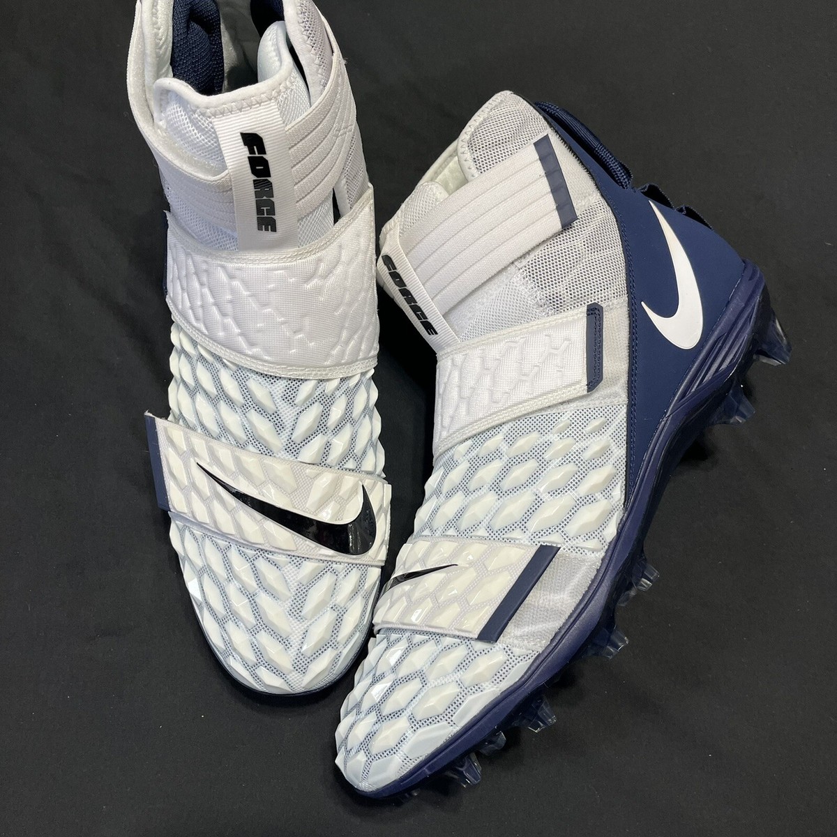 Nike Force Savage Elite 2 Football Cleats Size 14 White Navy BV3962-103 Penn St. Nike Force Savage Elite White for Sale | Authenticity  main image 4