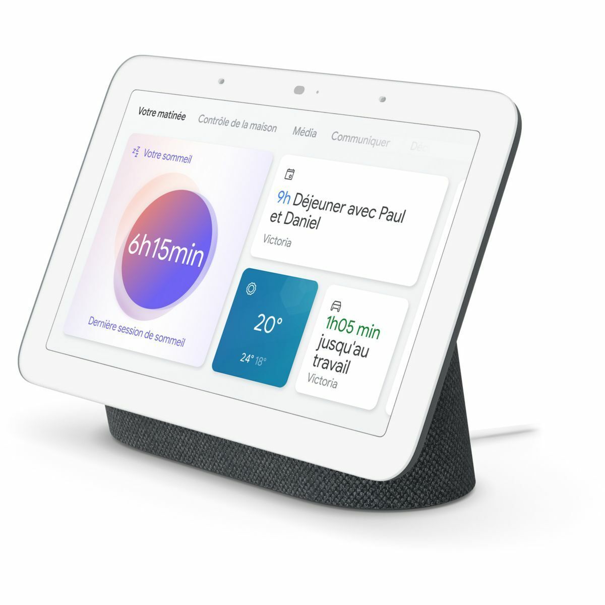 Google Nest Mini (2e Génération) – Enceinte Connectée – Couleur Craie – Neuf