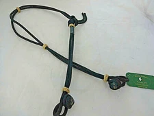 Rope Headstall Berlin Single Ear Diamond Braided Horse Tack Knot Quick Change Nw