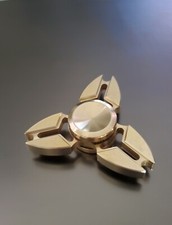 TRI Fidget Spinner Toy TITANIUM Anxiety Stress Relief GOLD