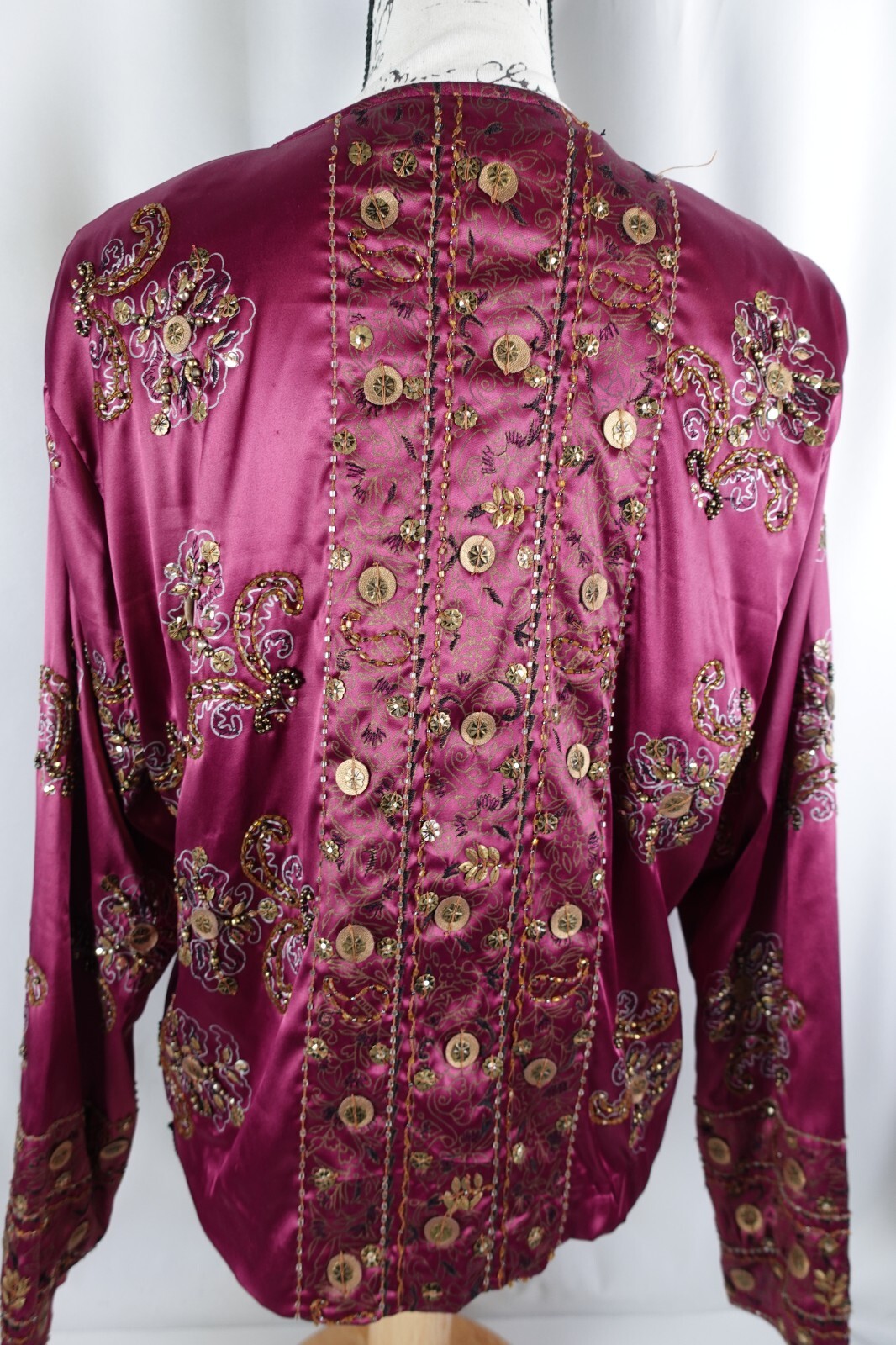 Chicos Women's Hook Loop Jacket Size 2 Jeweled Gy… - image 15