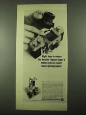1969 Beseler Topcon Super D Camera Ad - Macro