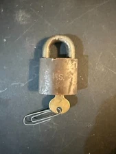 Vintage Corbin Cabinet Lock Co Padlock with Key New Britain Conn WORKS (158)
