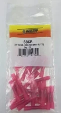 25 pcs Mize Wire Red Heat Shrink Butt Connectors Crimp Terminals MADE IN USA