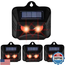 Triumpeek Animal Repeller, Solar Powered Predator Eye Nighttime Animal Deterr