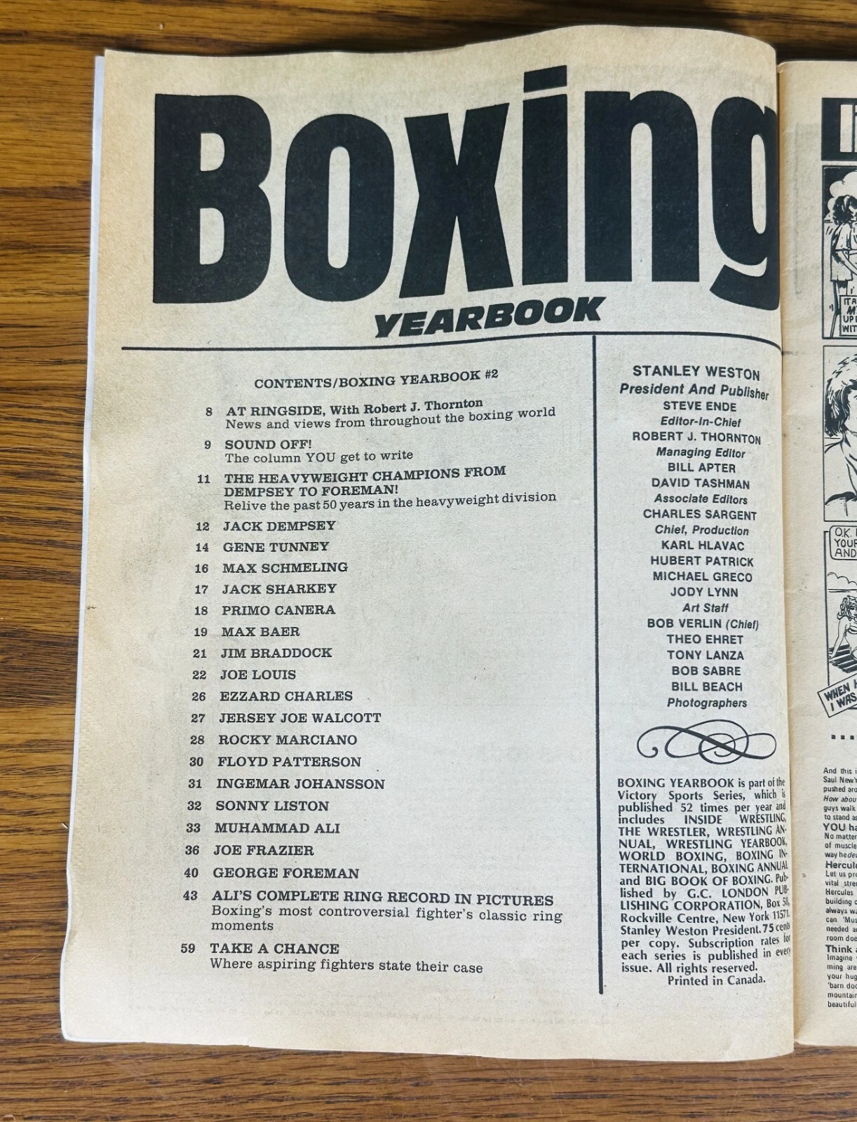 BOXING YEARBOOK 1974 MAGAZINE MUHAMMAD ALI George Foreman Jack Dempsey Joe Louis - 画像4/7