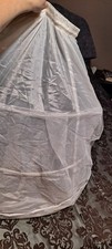 white full-length petticoat or crinoline underskirt
