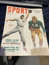 Sport Magazine November 1953 Phil Rizzuto Bobby Layne Knute Rockne