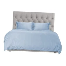  Duvet Cover Bed Linen Set, 3 -Piece Set Full Light Blue