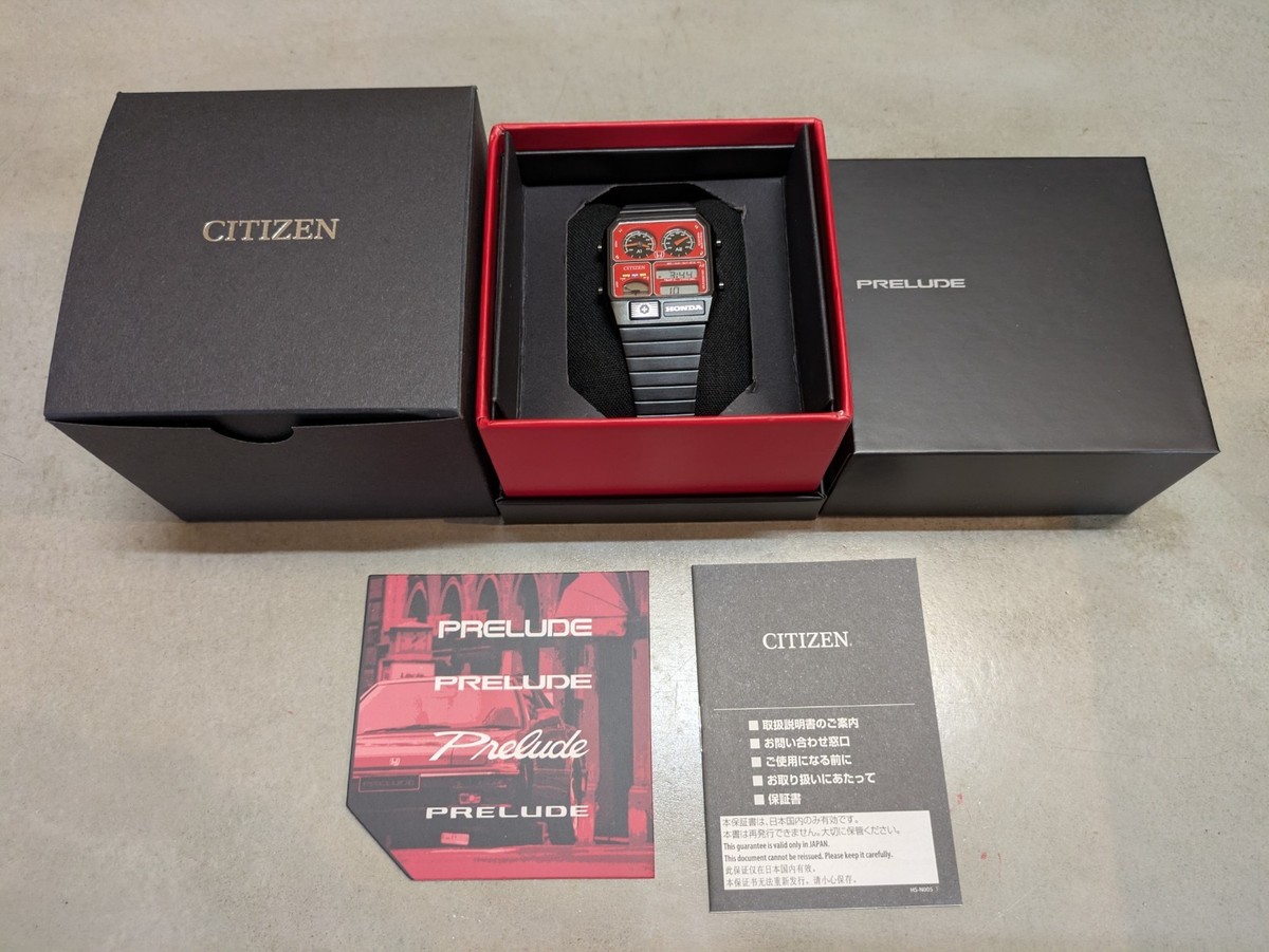 Honda x Citizen ANA-DIGI TEMP Limited Edition Watch Prelude Red
