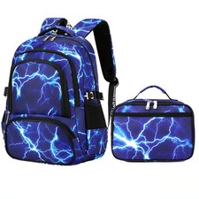 Camo School Backpack Lightweight Schoolbag Travel Camp Outdoor Daypack BL Li...