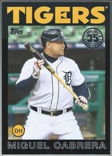 2021 Topps 1986 35th Anniversary Black Miguel Cabrera #86B-26 #'d 227/299