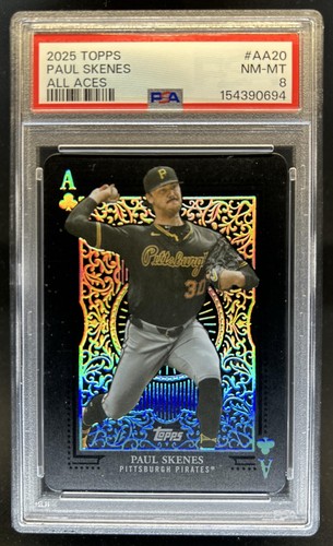 2025 Topps Paul Skenes All Aces SSP #AA-20 Pirates PSA 8