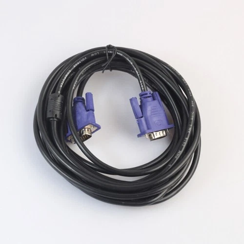 5 Meters VGA Cable Male to Male Monitor Cable Video Adapter Cable with Ferrite