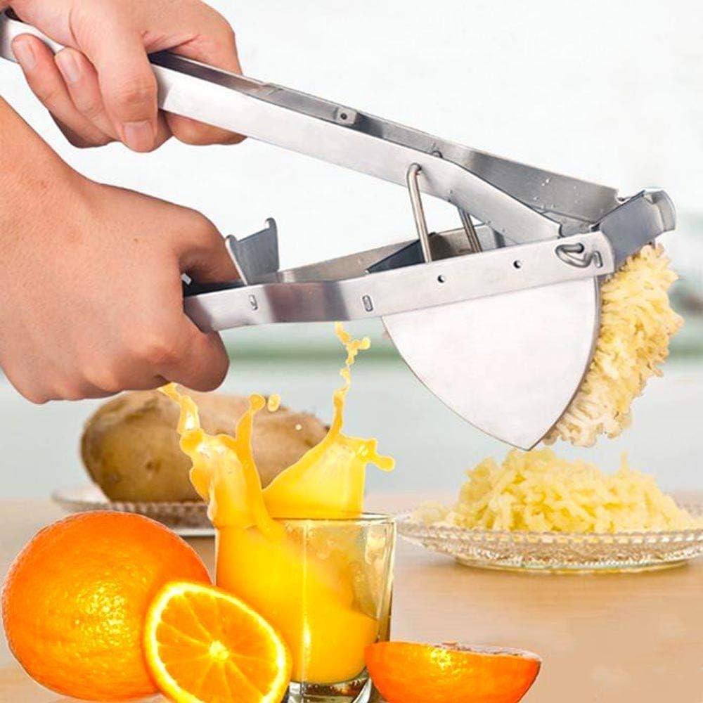 Commercial Grade Potato Ricer - Easy Clean Ergonomic Design for Healthy Meals