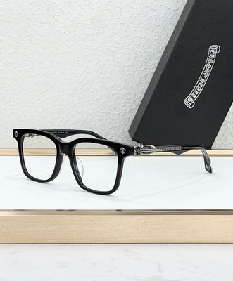 Chrome Hearts CH8345 Rectangular Clear Gray Eyeglasses Frames 52