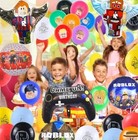 39Pcs Roblox Balloons 12'' (32) Latex Birthday Party Decoration Supplies 7 Mylar — photo 6