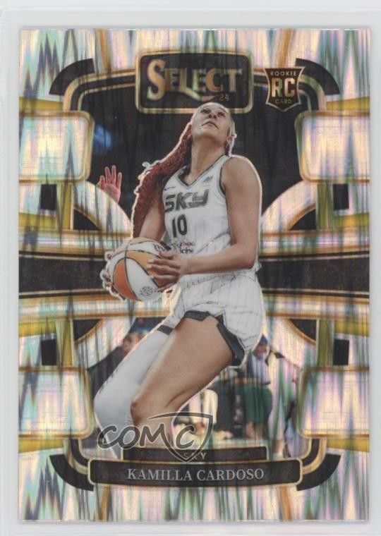 2024 Panini Select WNBA Concourse Silver Flash Prizm Kamilla Cardoso #33 0a3b