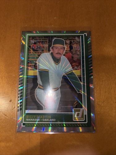 2025 Donruss Billy Martin Laser Holo Foil #68 Oakland Athletics
