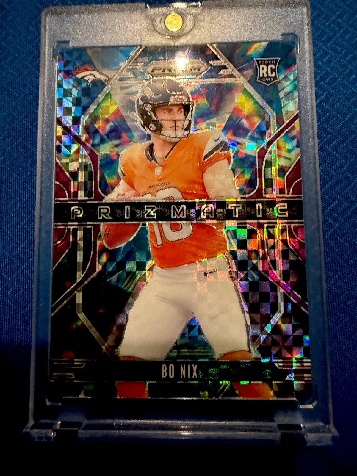 2024 Panini Prizm - Prizmatic Bo Nix #11 Purple Power Prizm /49 (RC)