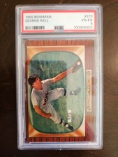 1955 Bowman - #213 George Kell - HOF - PSA 4 VG-EX HOFER Chicago White Sox 