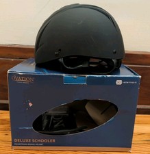 Ovation OV Deluxe Schooler Riding Helmet Equestrian Black S/M ASTM F1163&ndash;15