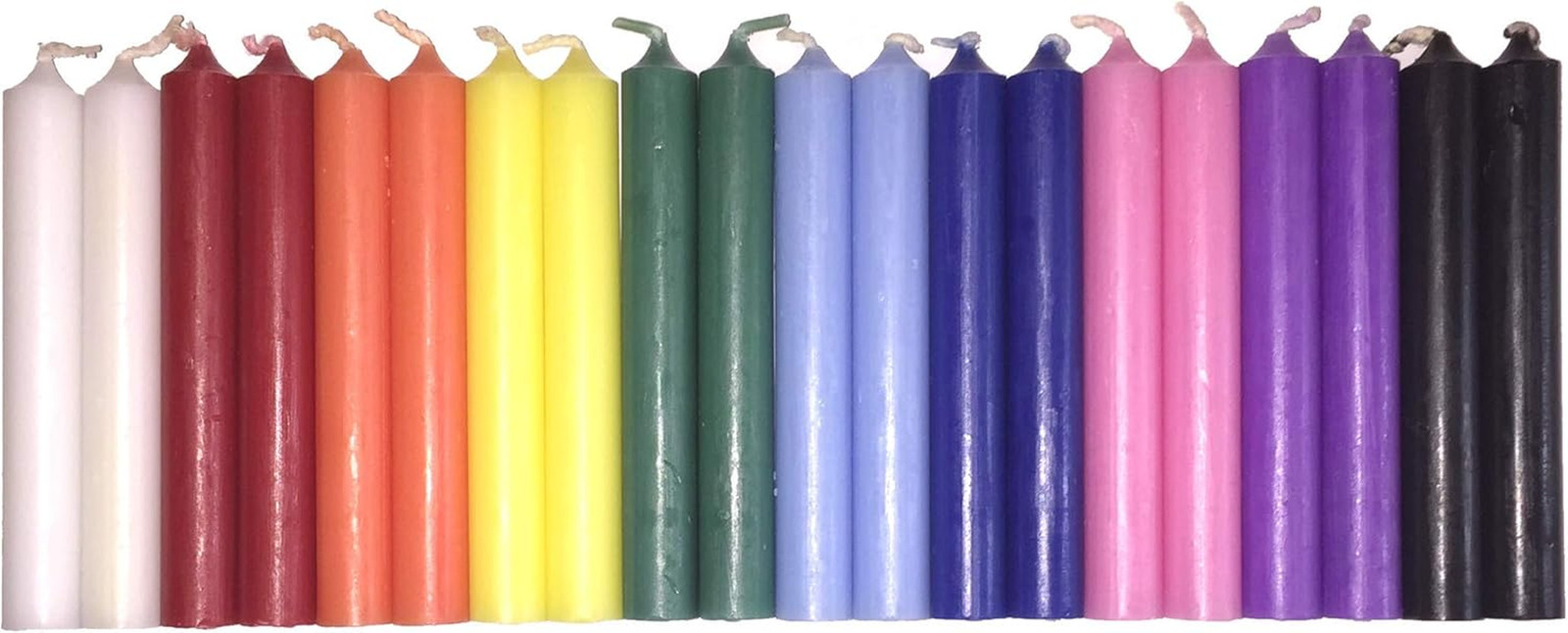 Biedermann & Sons Multicolor Chime Candles (Set of 20), Unsc