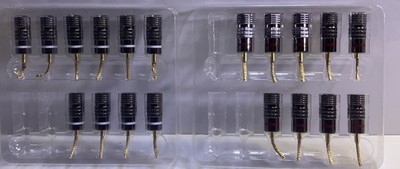 Flex Pin Banana Plugs Connector (9 Pairs, 18 Pcs), 2MM Braided, 24K Gold-Plated
