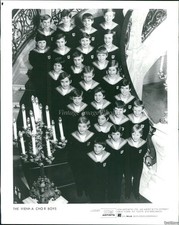 1985 Vienna Choir Boys Singers Building Inside Candles Steps Photo 8X10