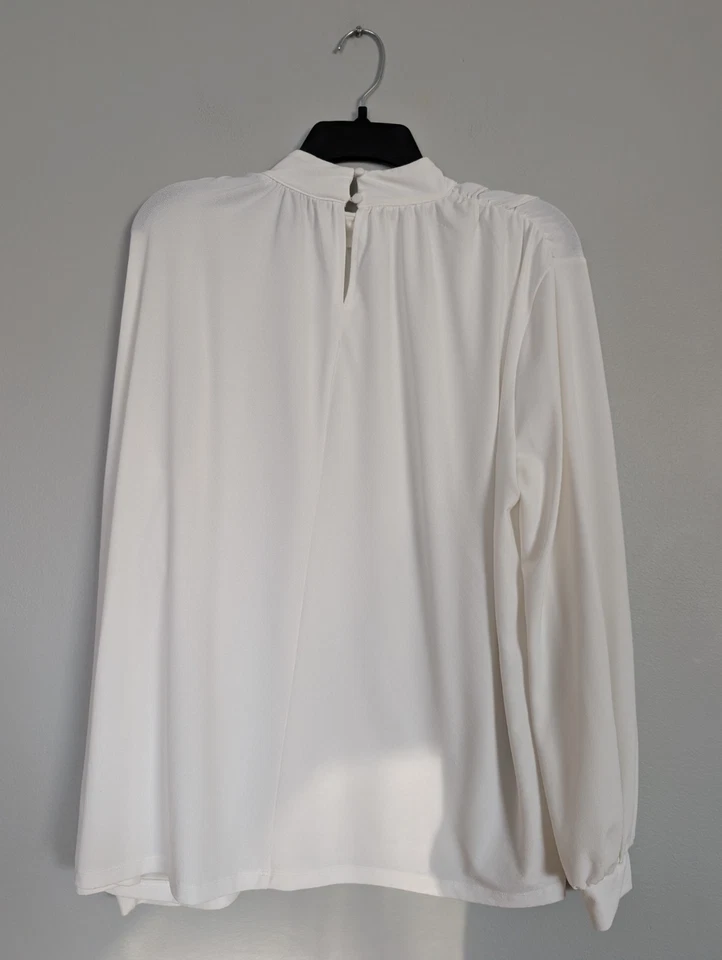 Blusa H&M lazo blanco talla L Foto 3 de 4