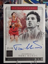 Toni Kukoc Autograph /49 On Card Autograph 2018-19 Panini Impeccable Toni Kukoc 