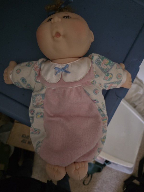 Mattel Cabbage Patch Kids First Edition 1991 14in Soft Body Signed Brown Hair