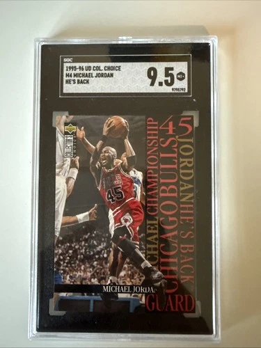 1995-96 UPPER DECK COLLECTORS CHOICE #M4 Michael Jordan - SGC 4 VG EX New Slab