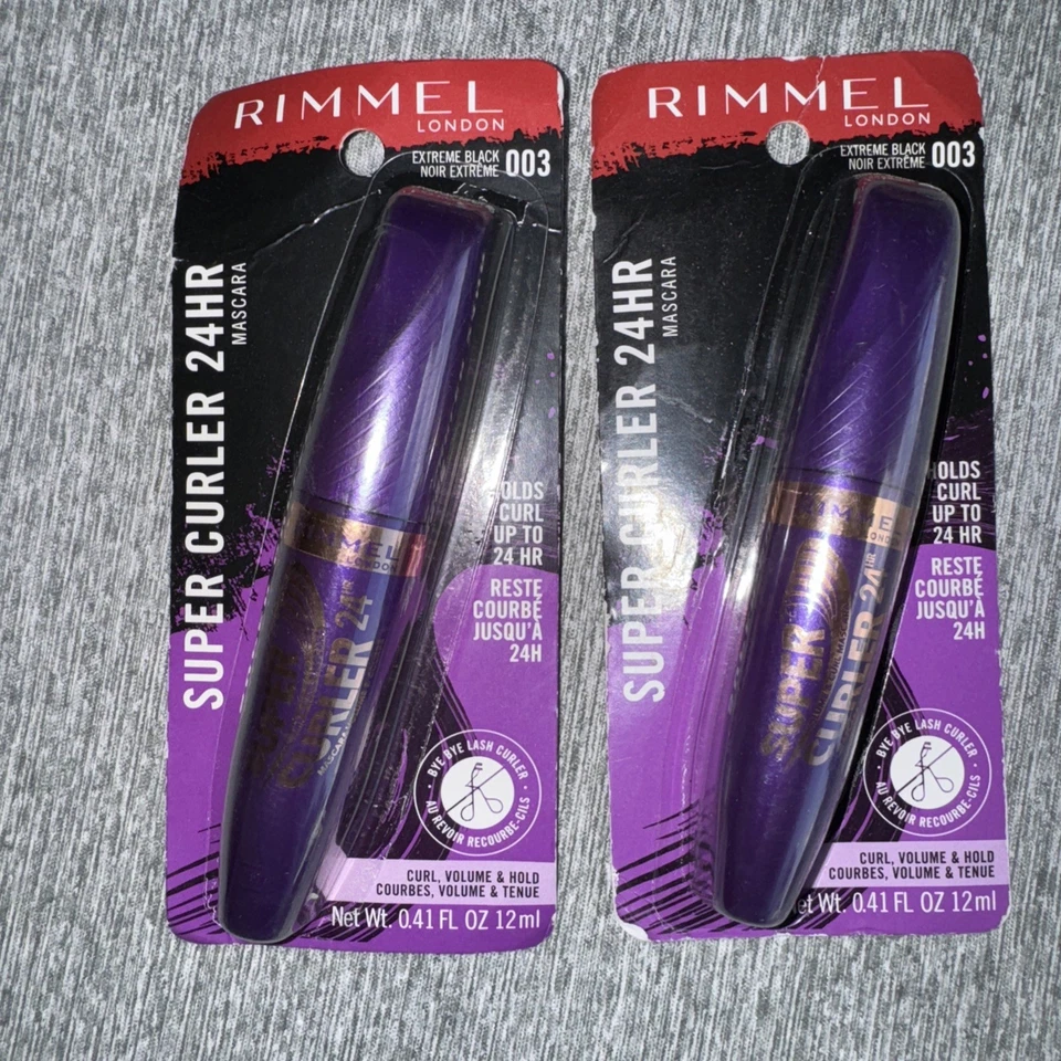 Rimmel Super Curler 24HR 003 Extreme Black 2 Pack Free Shipping - Image 4 of 4