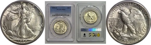 1929-D Walking Liberty Half Dollar   PCGS MS-62