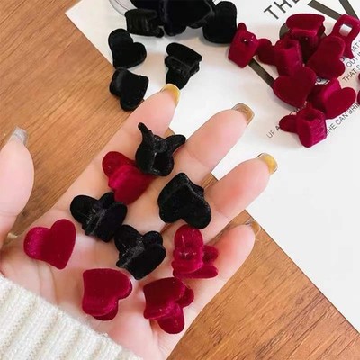 BWDCQMX Heart-Shaped Hair Clip, Mini Hair Clips for Women 20 pcs