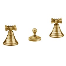 BATTERIA RUBINETTO BIDET 3 FORI SERIE ORIENTES BRONZATO SCARICO 11/4   RUBINE...