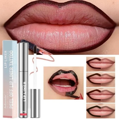 Peel-Off Waterproof Lip Liner Matte Long Lasting Lip Stain Tint 2,5ml