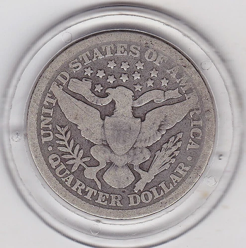 1899    Barber  Quarter  (90% Silver)  Coin