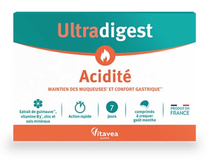 Vitavea ultradigest acidité complément confort intestinal cure 7 jours