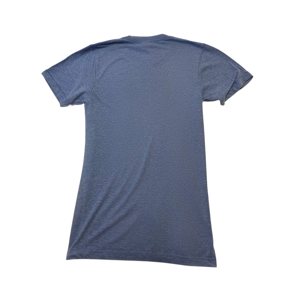 American Apparel Kids T Shirt XS Blue Bike Alaska Graphic Tee Top - Image 2 of 4