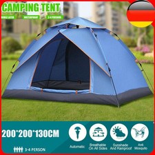 3-4 Mann Automatisch Doppelschicht Pop Up Zelt Campingzelt Outdoor Wasserdicht