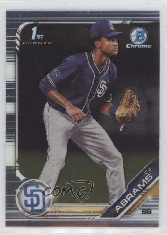 2019 Bowman Draft Chrome CJ Abrams (Fielding) #BDC-85 0z65