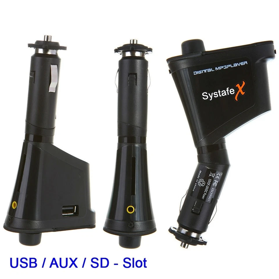 KFZ MP3 USB FM Transmitter Modulator Adapter für Autoradio 12/24V - Bild 2 von 3