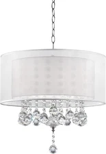OK-5154H 19" H Bhavya Fine Crystal Ceiling Lamp